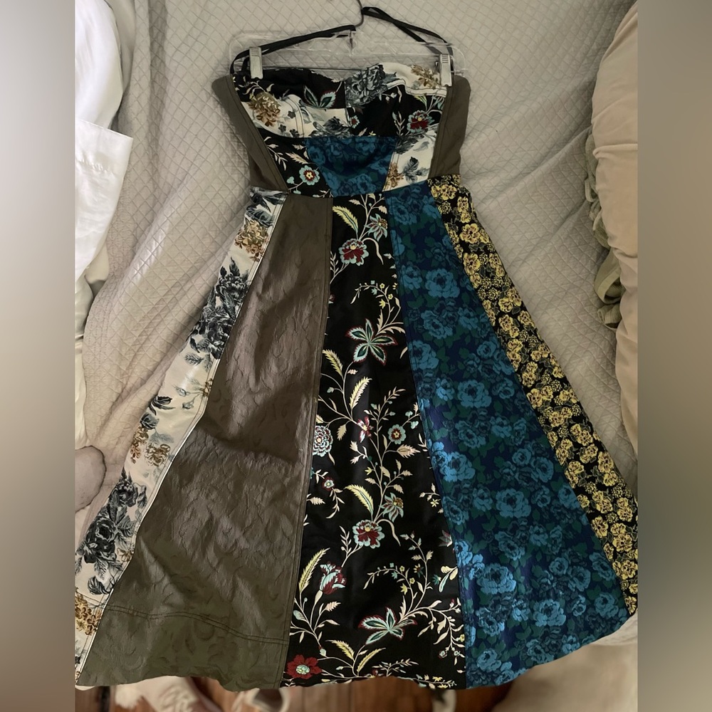 Anthropologie patchwork dress. Size 4